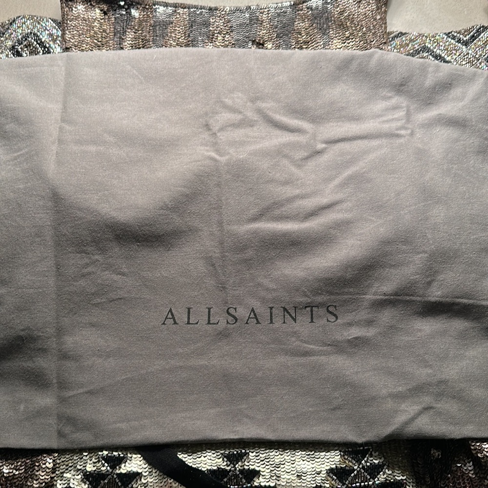 AllSaints Spitalfields Jacks Place London Hand Embellished Dress Vintage… - Picture 11 of 12